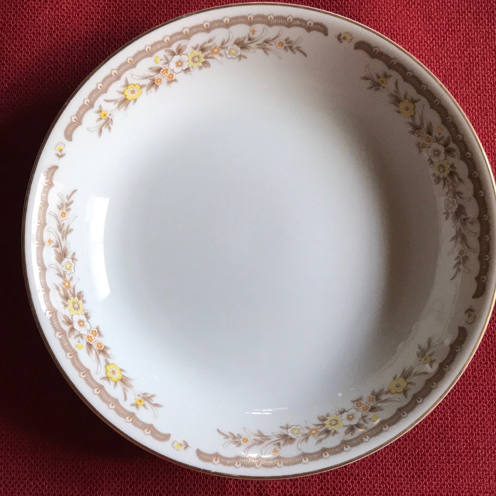 EKCO International Golden Autumn Fine China Japan Coupe Soup Bowl (7-1/2”)